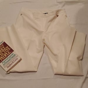 Sharagano Creamy White Professional Work Pants